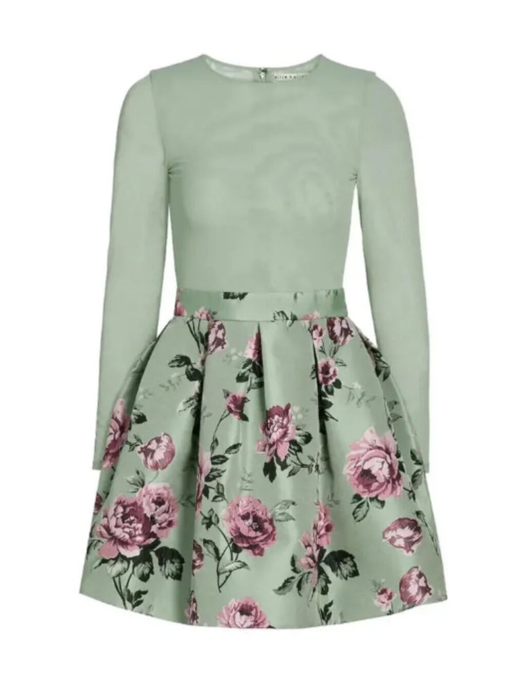 NWT: Alice & Olivia Chara Party Mini in Sage